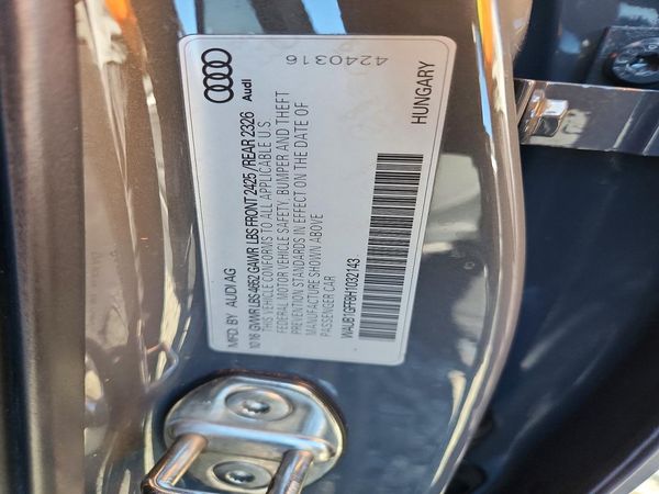 2017 AUDI S3 quattro Premium Plus — VINS