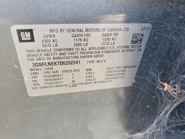 2013 CHEVROLET EQUINOX 2LT — VINS