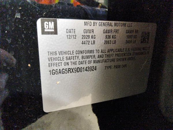 2013 CADILLAC ATS Standard — VINS