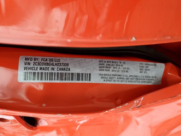 2020 DODGE CHARGER SXT