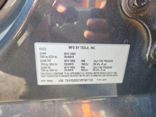 2023 TESLA MODEL Y — VINS