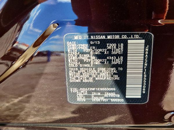 2014 INFINITI QX80 — VINS