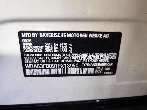 2026 BMW M4 xDrive GC — VINS