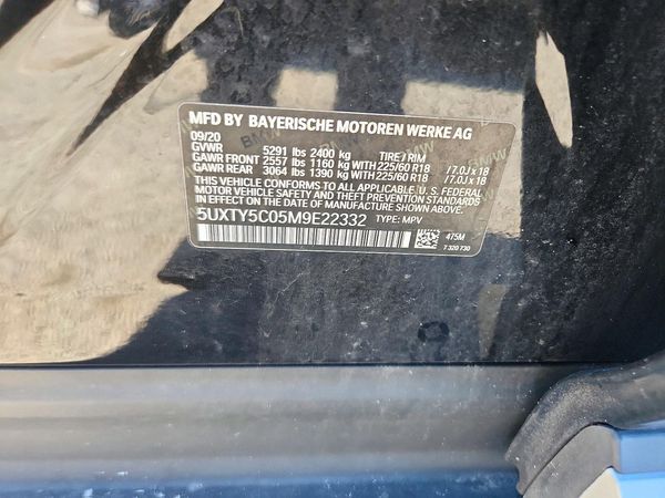 2021 BMW X3 xDrive30i — VINS