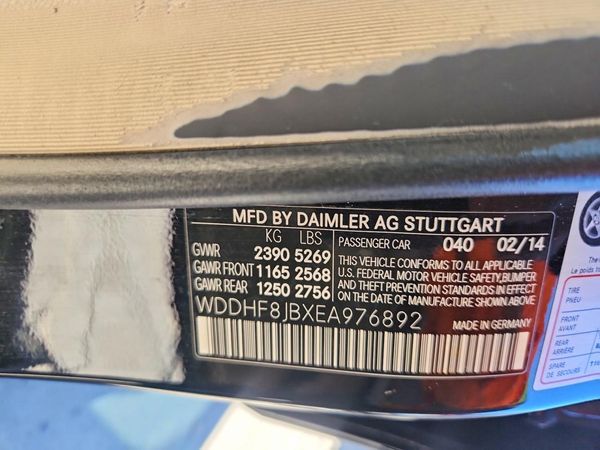 2014 MERCEDES-BENZ E-CLASS E350 — VINS