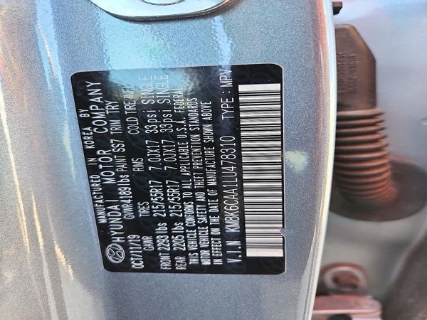 2020 HYUNDAI KONA SEL Plus — VINS
