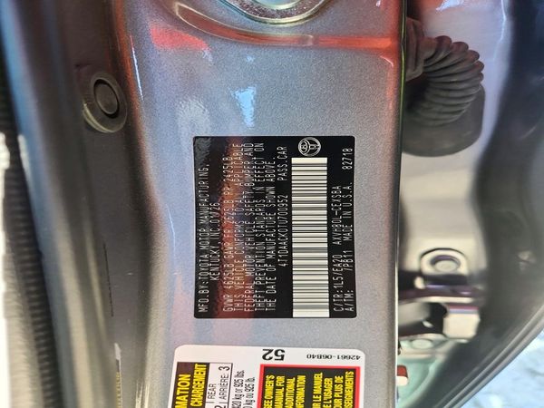 2026 TOYOTA CAMRY — VINS