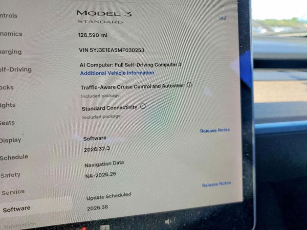 2021 TESLA MODEL 3 — ODOM