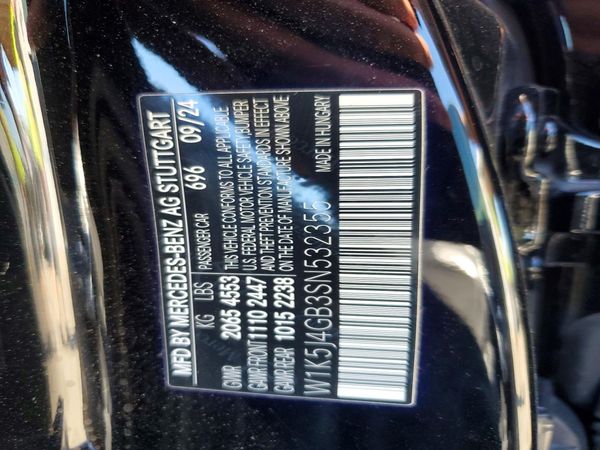 2025 MERCEDES-BENZ CLA CLA 250 — VINS