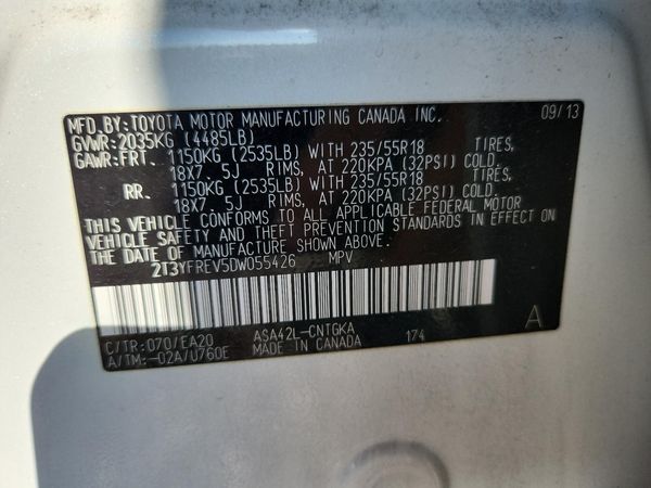 2013 TOYOTA RAV4 High — VINS