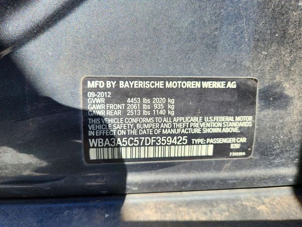 2013 BMW 328 — VINS