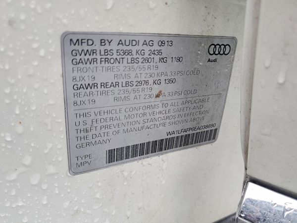2014 AUDI Q5 Premium Plus — VINS