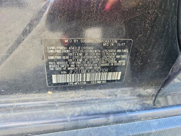 2018 SUBARU CROSSTREK Limited+NAVI+ES+BSD — VINS