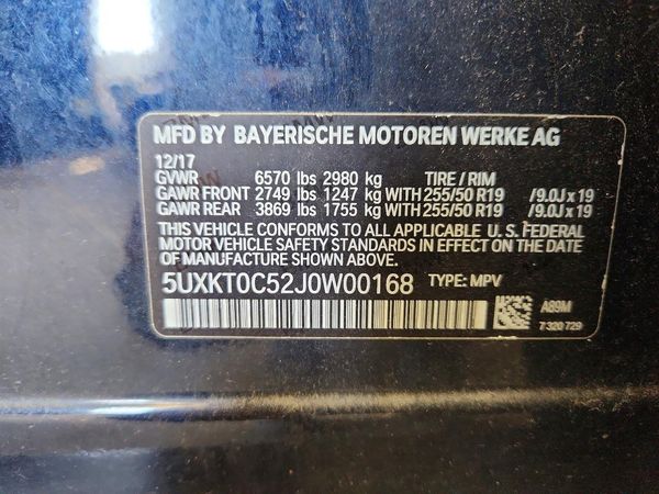 2018 BMW X5 xDrive40e — VINS