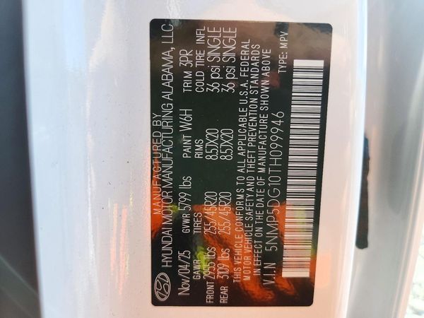 2026 HYUNDAI SANTA FE Calligraphy — VINS