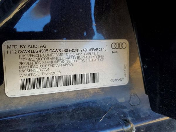 2013 AUDI A4 quattro Premium Plus — VINS