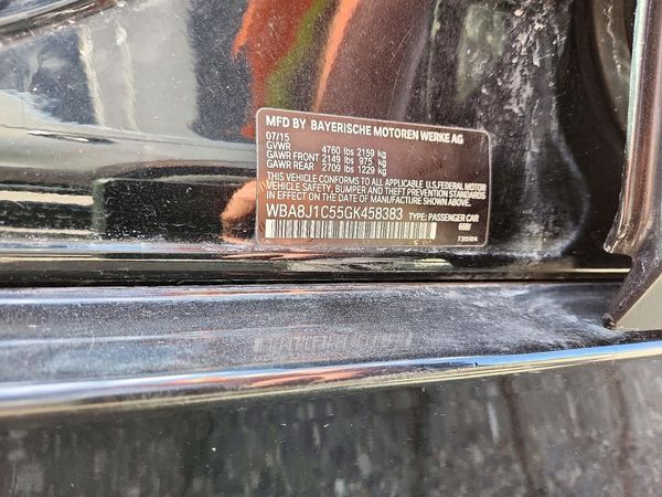 2016 BMW 328 xDrive — VINS