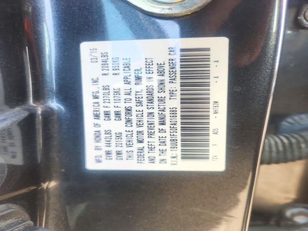 2015 ACURA TLX TECH — VINS