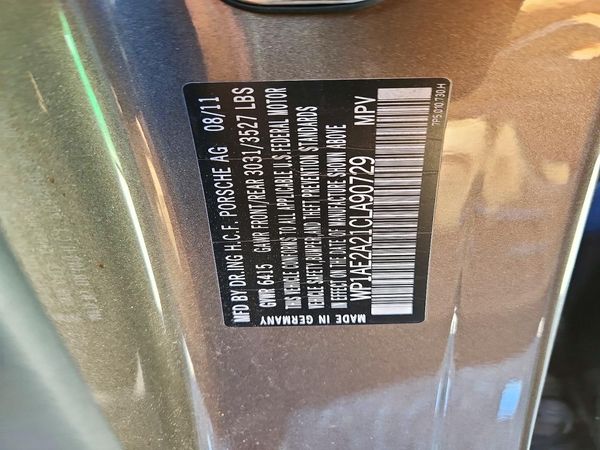 2012 PORSCHE CAYENNE S Hybrid — VINS