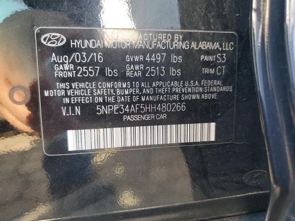 2017 HYUNDAI SONATA
