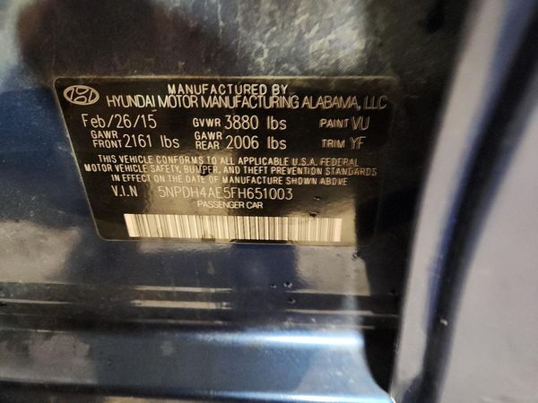 2015 HYUNDAI ELANTRA