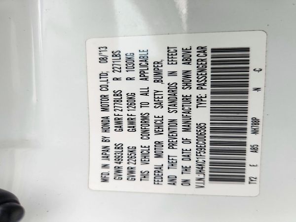 2014 ACURA RLX Tech — VINS