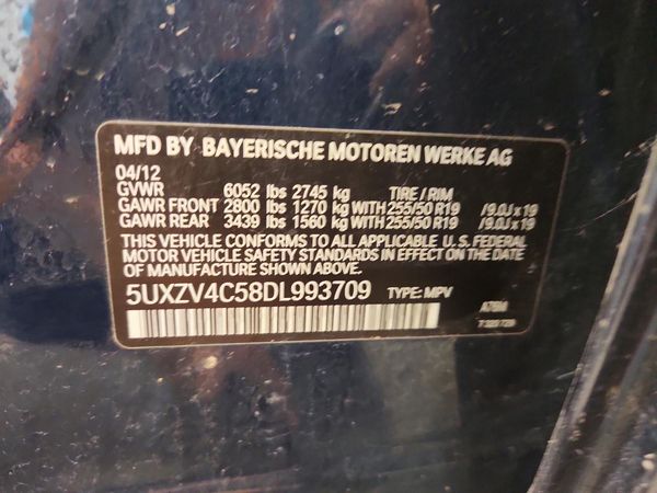 2013 BMW X5 xDrive35i — VINS