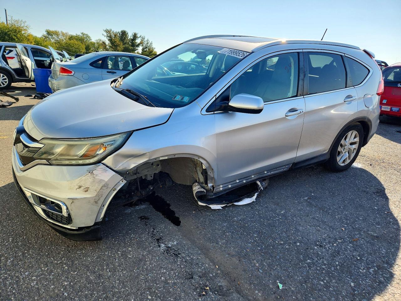 2015 HONDA CRV EX-L — Front 3/4