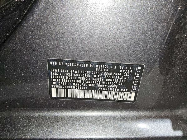 2024 VOLKSWAGEN JETTA S, S (AQ301 Trans) — VINS