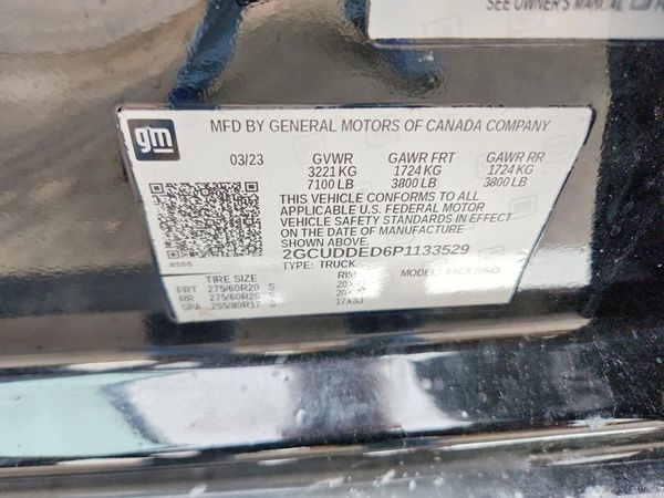 2023 CHEVROLET SILVERADO LT — VINS