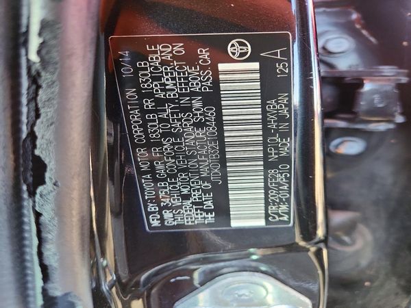 2014 TOYOTA PRIUS — VINS