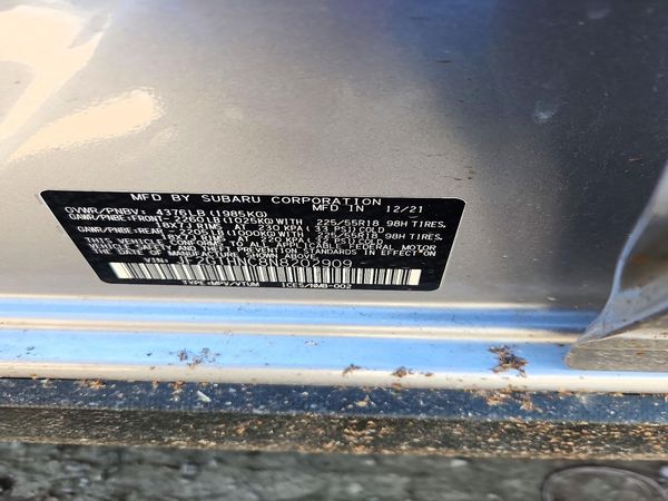 2022 SUBARU CROSSTREK Limited — VINS