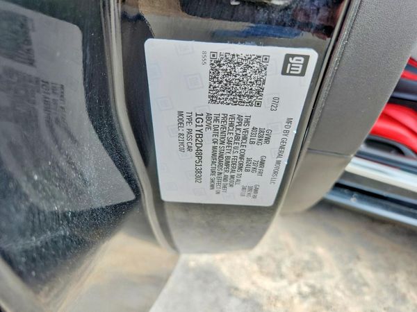 2023 CHEVROLET CORVETTE Preferred 2LT — VINS