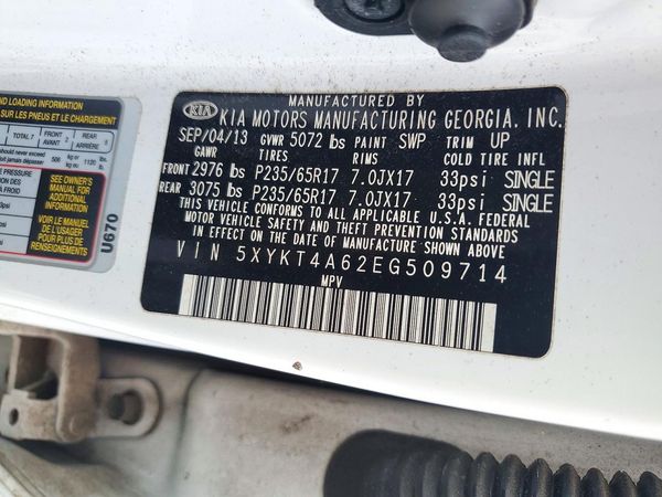 2014 KIA SORENTO Base/ LX — VINS
