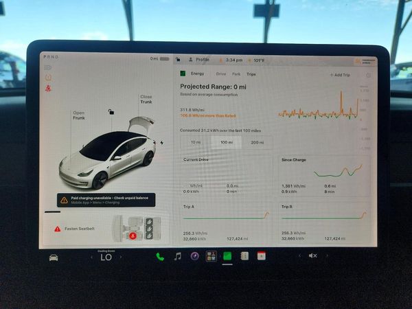 2021 TESLA MODEL 3 — ODOM
