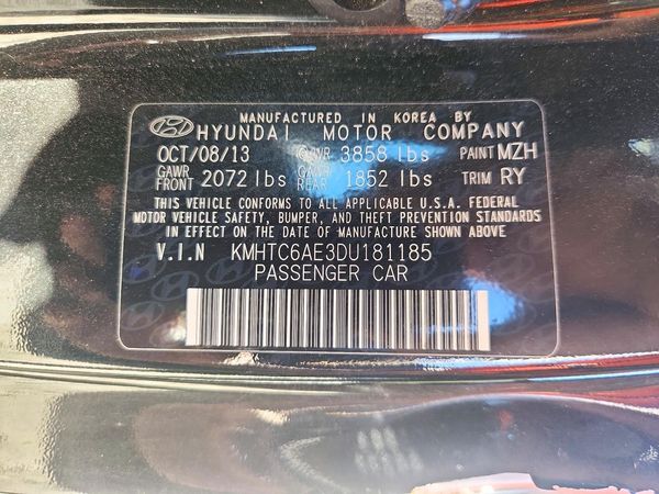2013 HYUNDAI VELOSTER — VINS