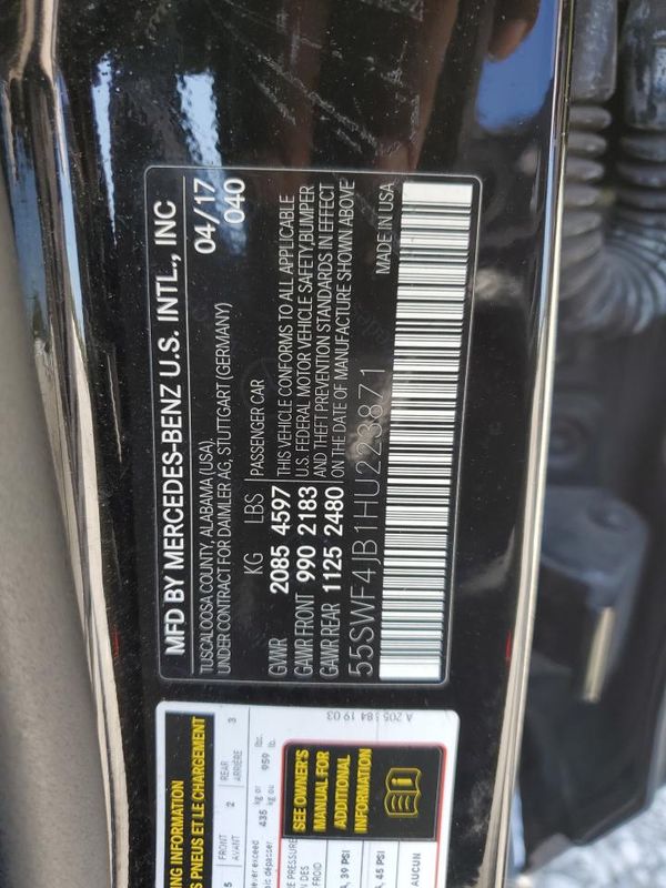 2017 MERCEDES-BENZ C 300 C300