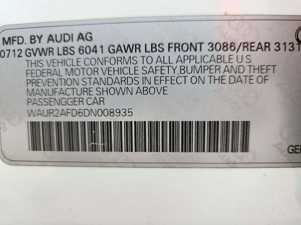 2013 AUDI A8 L — VINS