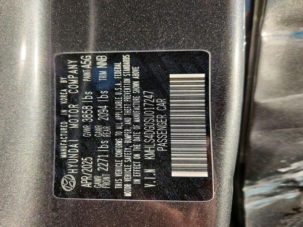 2025 HYUNDAI ELANTRA SEL Convenience — VINS