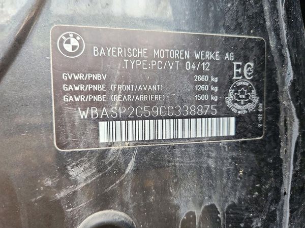2012 BMW 535 xDrive GT — VINS