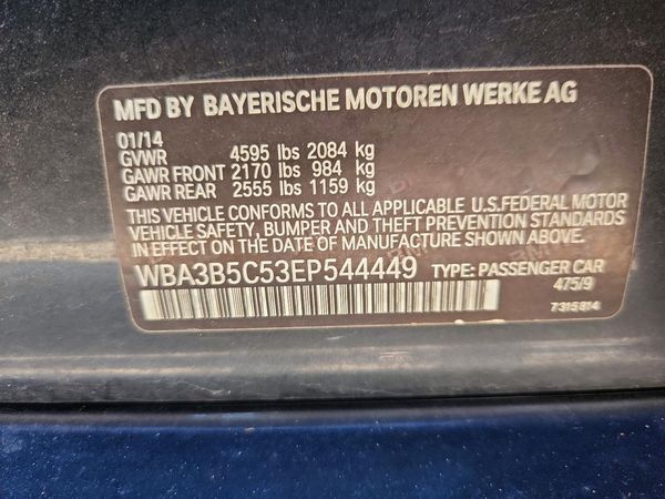 2014 BMW 328 xDrive — VINS