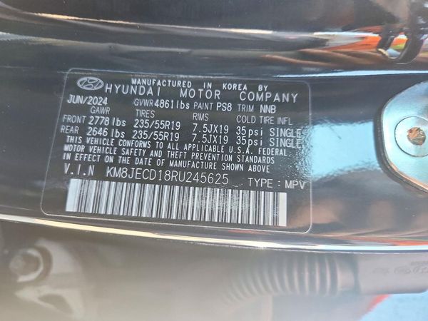 2024 HYUNDAI TUCSON Limited — VINS