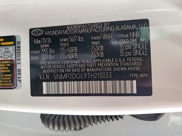 2026 HYUNDAI SANTA FE SEL — VINS
