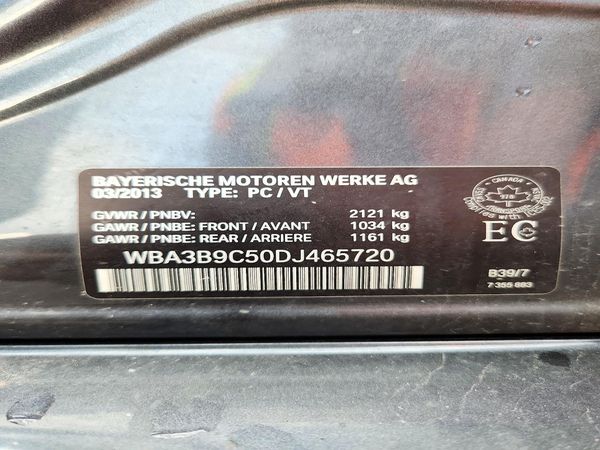 2013 BMW 335 xDrive — VINS