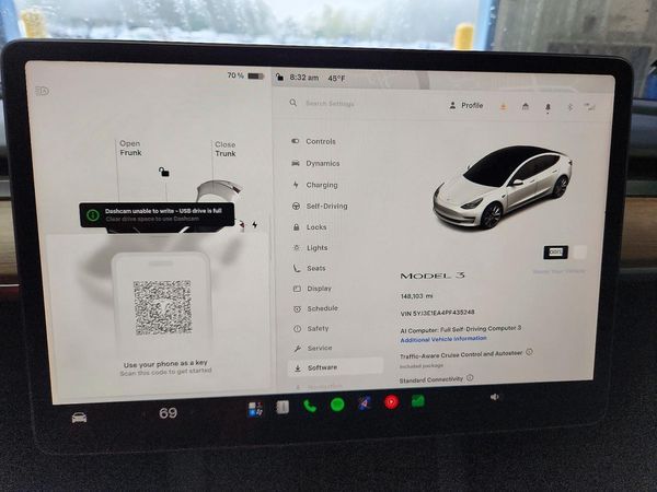 2023 TESLA MODEL 3 — ODOM