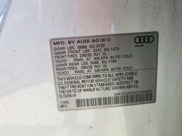 2014 AUDI Q7 S Line Prestige — VINS
