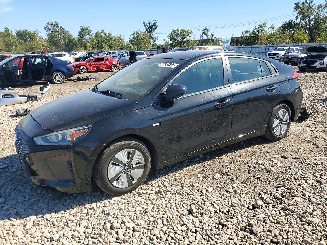 2017 HYUNDAI IONIQ HEV Blue — Front 3/4