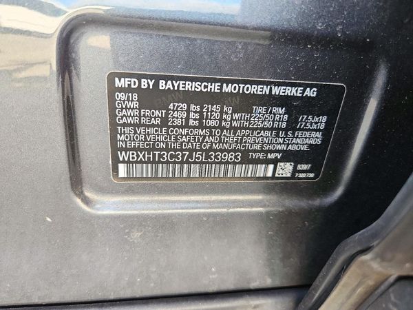 2018 BMW X1 xDrive28i — VINS