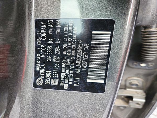 2025 HYUNDAI ELANTRA SEL Sport — VINS