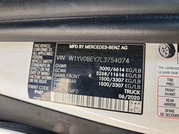 2020 MERCEDES-BENZ METRIS 447 (VS20) — VINS